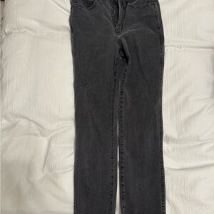 Madewell Women's Stovepipe Black Jeans